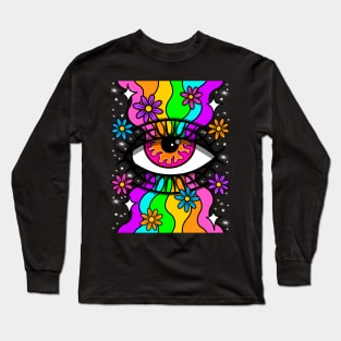 Fire in her eyes Long Sleeve T-Shirt